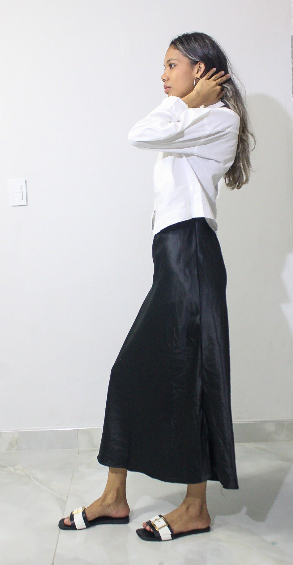 Black Slip skirt