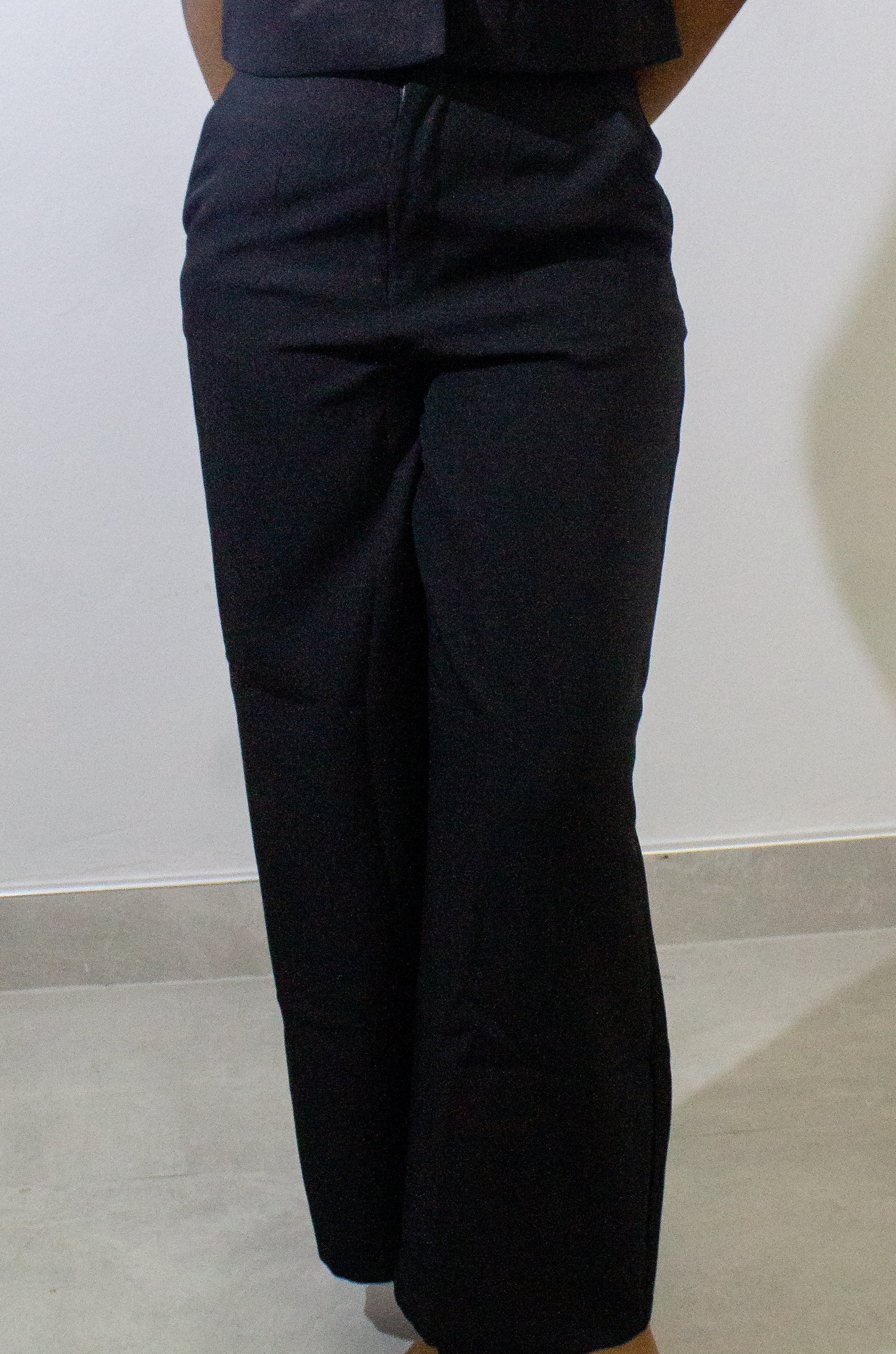 Black wide leg pants